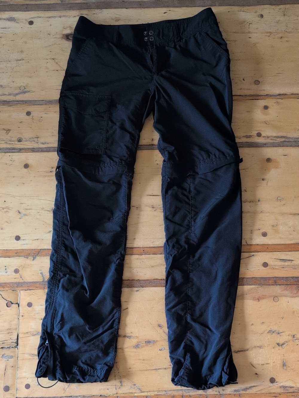 Women's Columbia Black Cargo Zip-Off Pants